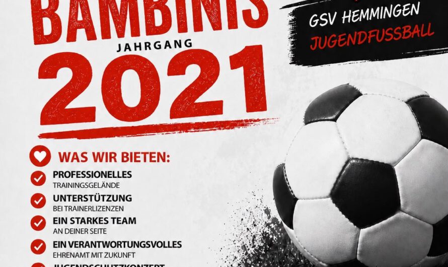 Wir suchen Trainer für unsere Bambinis Jahrgang 2021